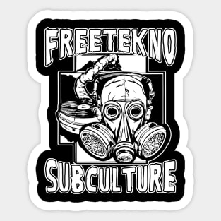 Freetekno Subculture Tekno Rave Sticker